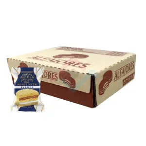 Alfajor Aguila Minicake White Chocolate Triple Fill with Dulce de Leche and Mouse Box of 21u. 69g /2.4 oz