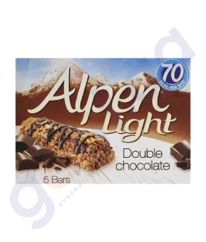 ALPEN BARS DOUBLE CHOCOLATE 5X19GM