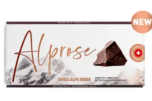 ALPROSE FLAT DARK 74% SWISS SALT 100GM