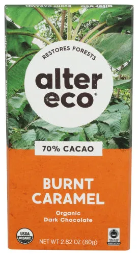 Alter Eco - Chocolate Bar Dark Salted Organic, 2.82 Oz - Pack of 12