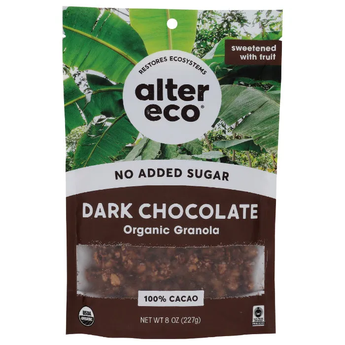 Alter Eco - Granola Dark Chocolate 8 Oz - Pack of 6