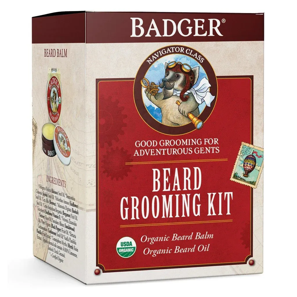 Badger Beard Grooming Kit 2 pieces Kit