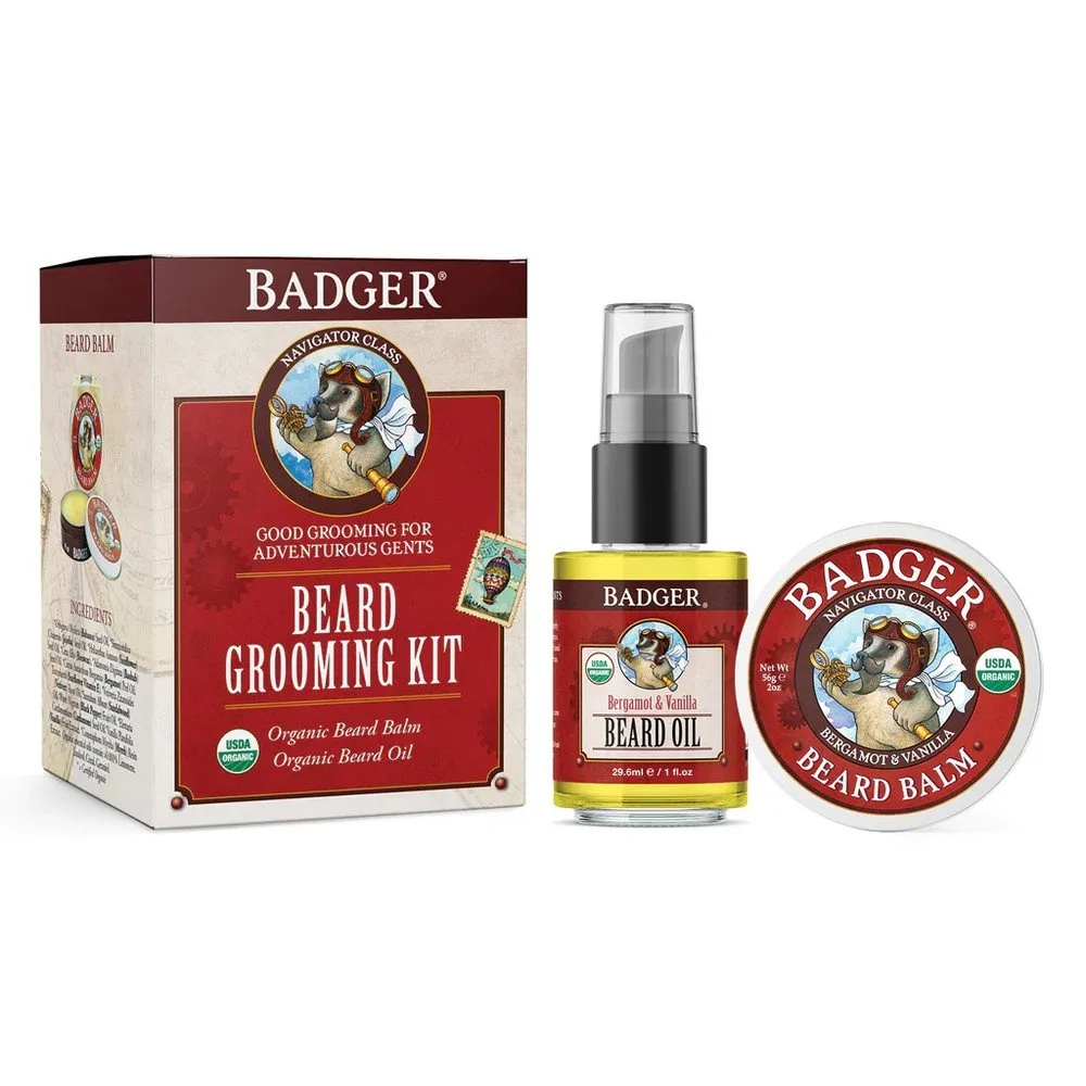 Badger Beard Grooming Kit 2 pieces Kit