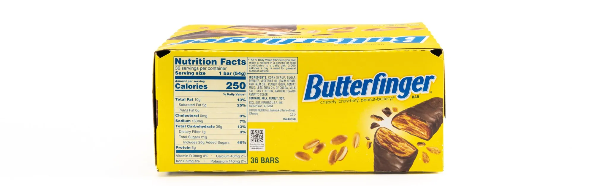 Butterfinger Chocolate Peanut Butter Full Size Candy Bar Bulk Box (1.9 oz, 36 ct.)