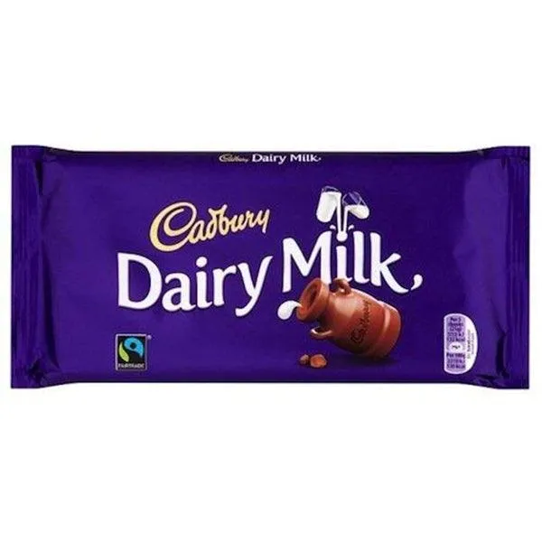 CADBURY DAIRY MILK CHOCOLATE 100GM