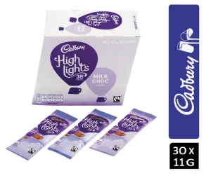 Cadbury Highlights Hot Chocolate Instant Sticks 11g (Pack of 30)