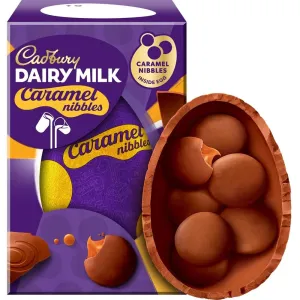 C'bury Dairy Milk Caramel Nibbles Inside Egg Chocolate 96g