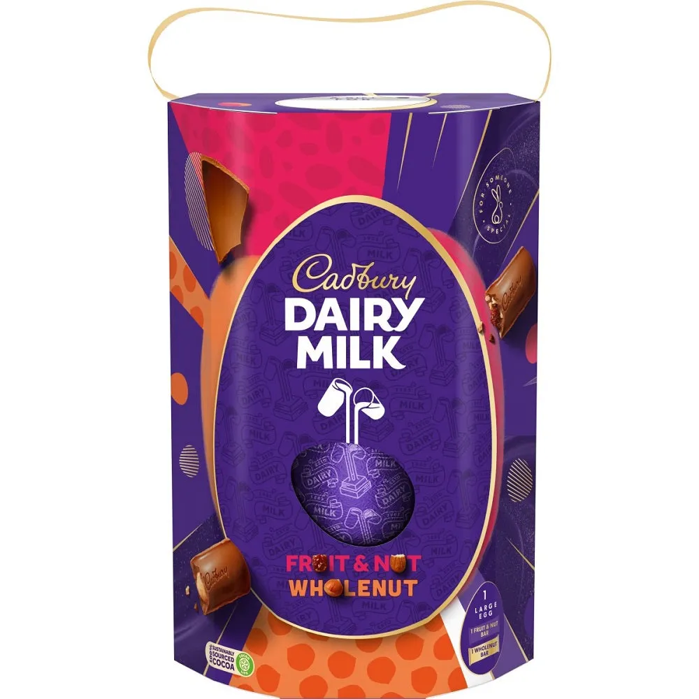 C'bury Dairy Milk Fruit & Nut Easter Egg Chocolate 249g