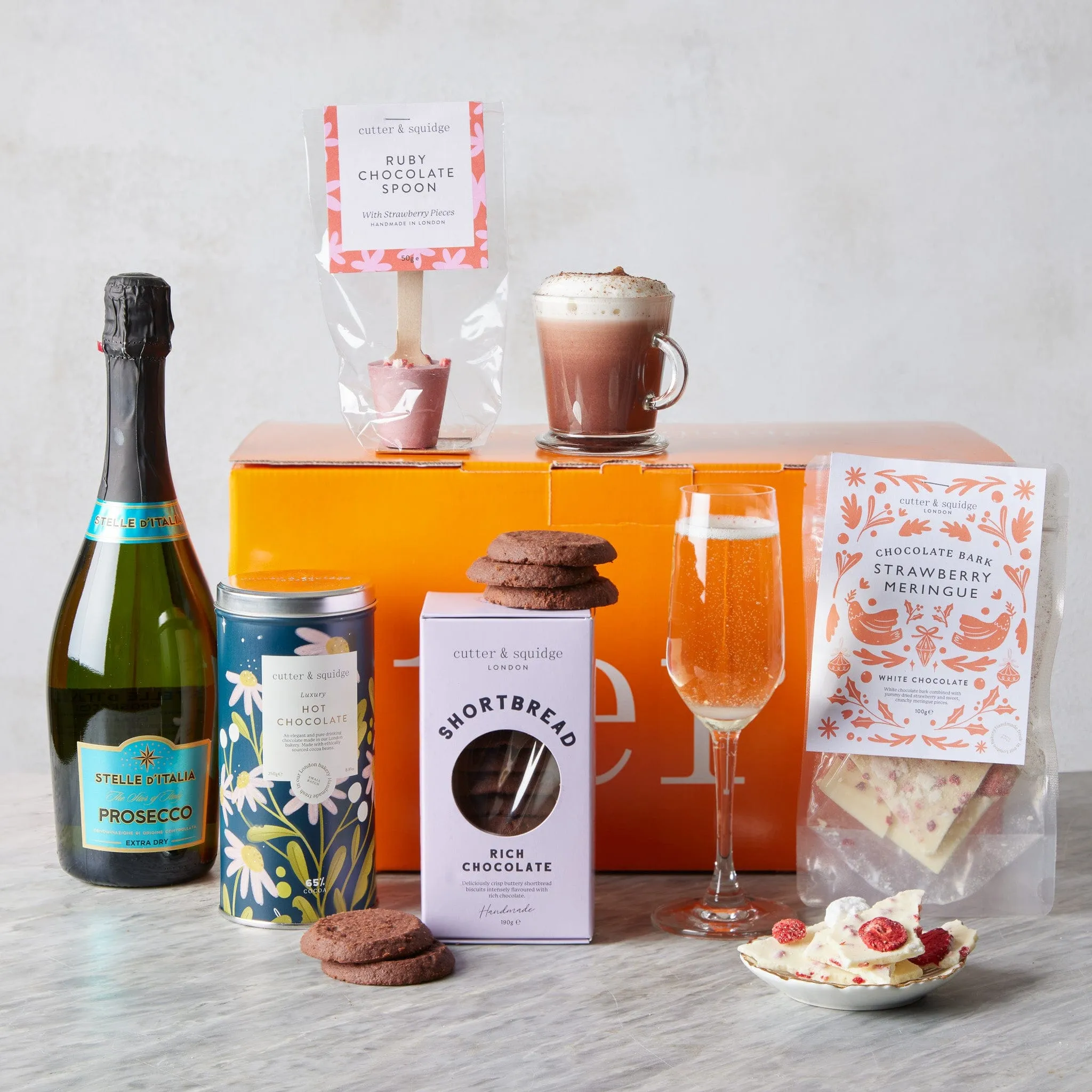 Christmas Mini Chocolate Lover Hamper with Prosecco