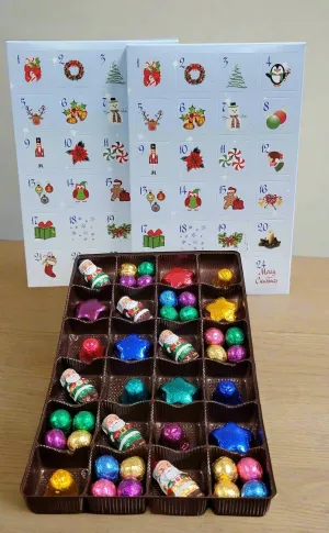 Dark Chocolate Advent/Holiday Count Down Calendar