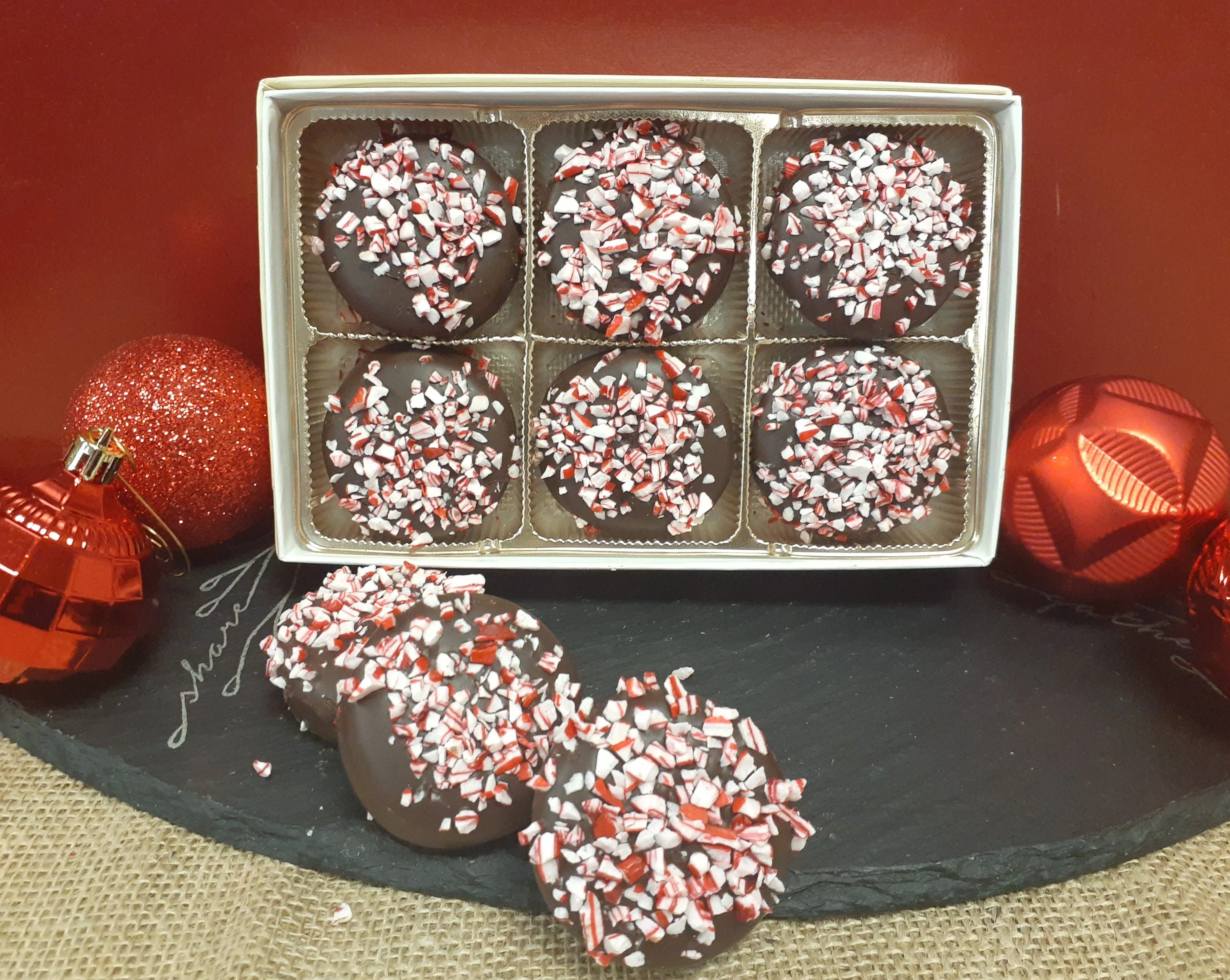 Dark Chocolate Candy Cane Oreos