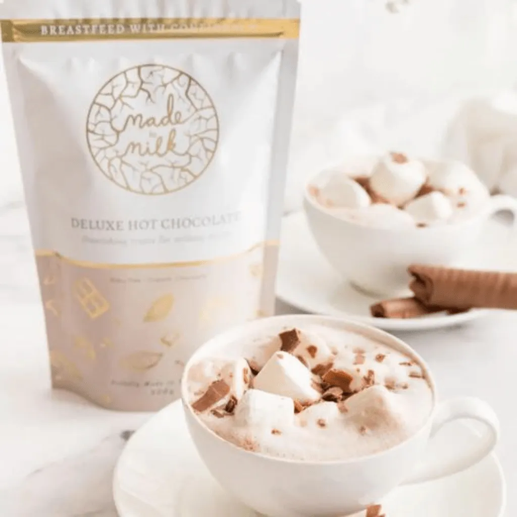 Deluxe lactation hot chocolate