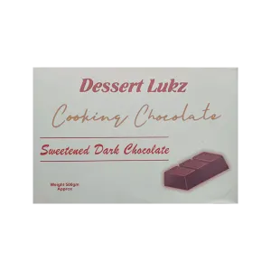 DESSERT LUKZ COOKING DARK CHOCOLATE 500GM