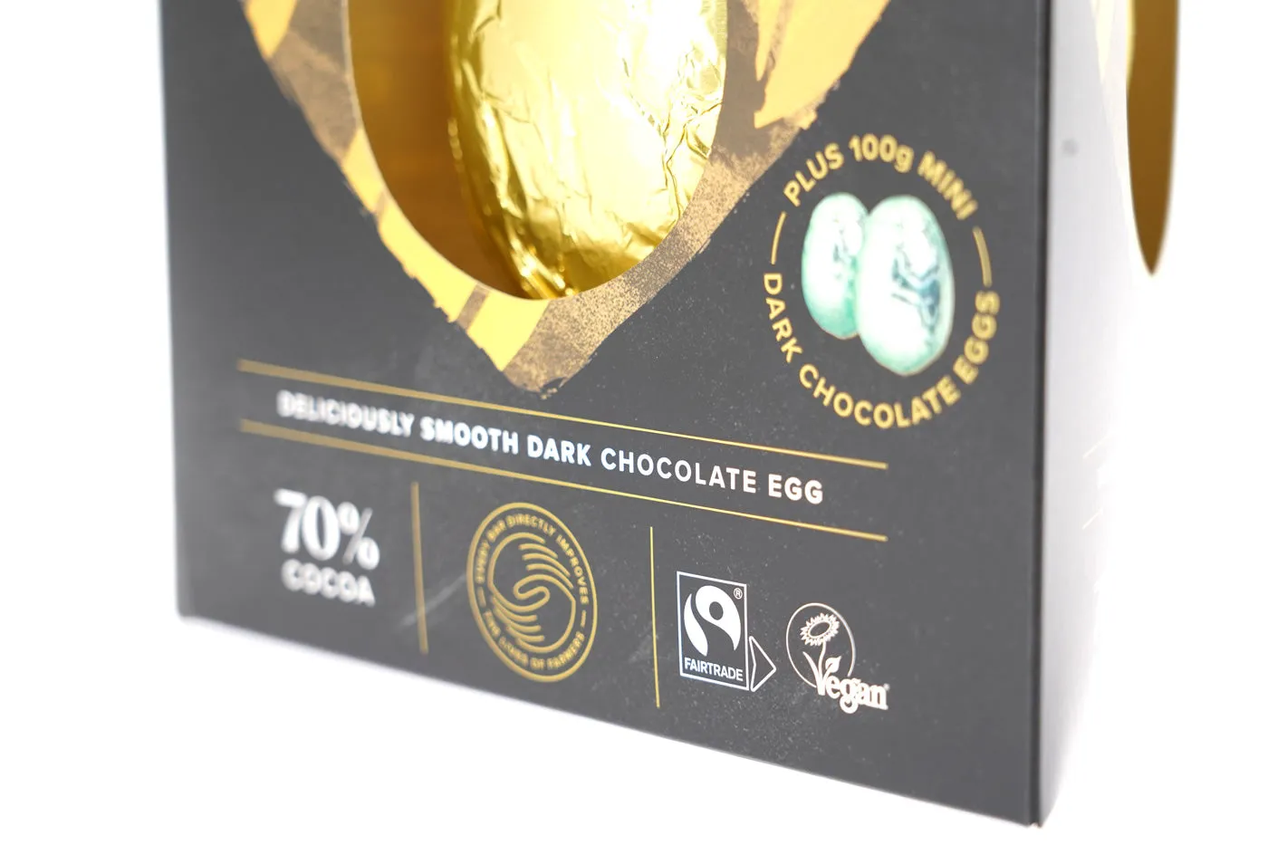 Divine Fairtrade Dark Chocolate Easter Egg with Dark Chocolate Mini Eggs