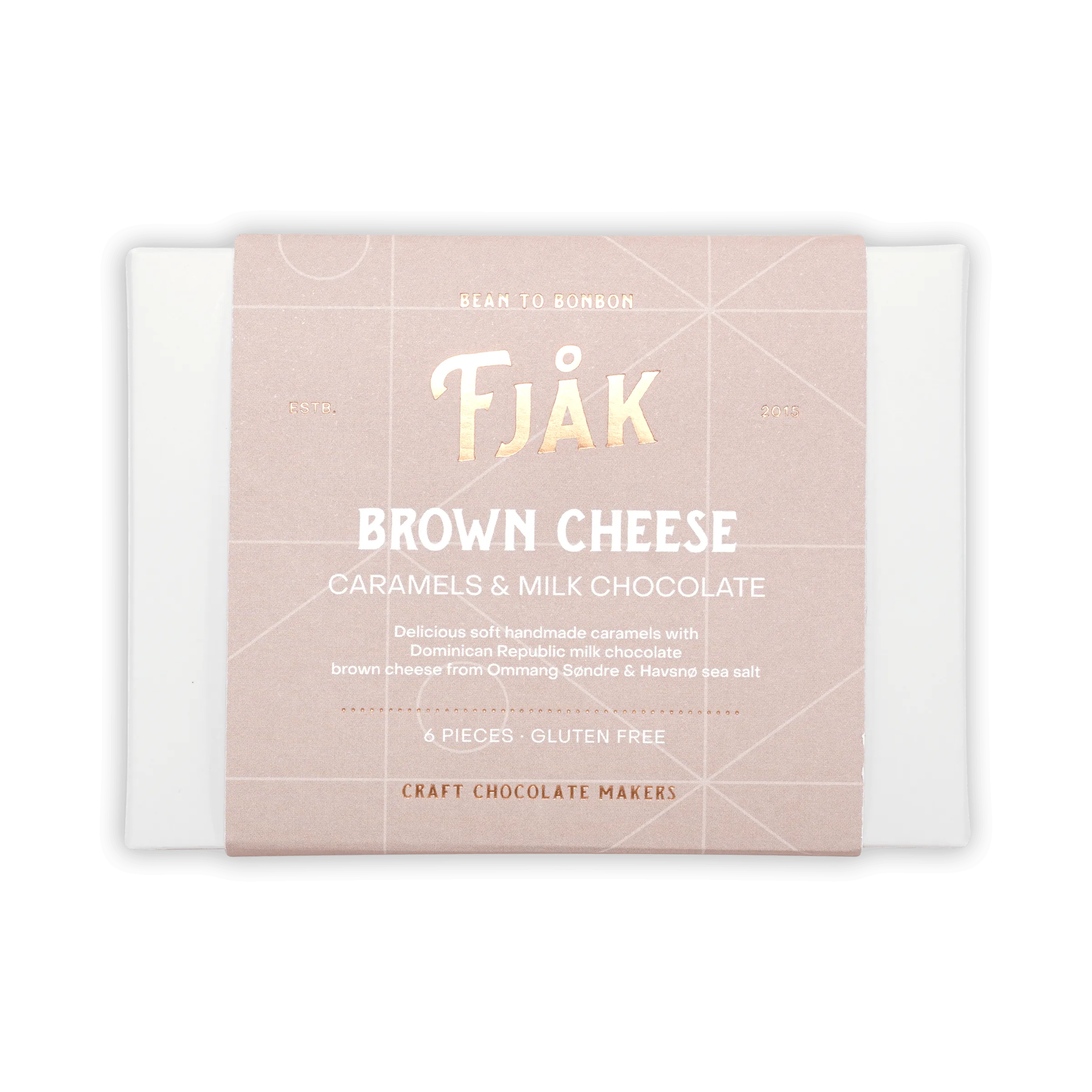 Fjåk Chocolate Coated Brown Cheese Caramels (6 pcs)