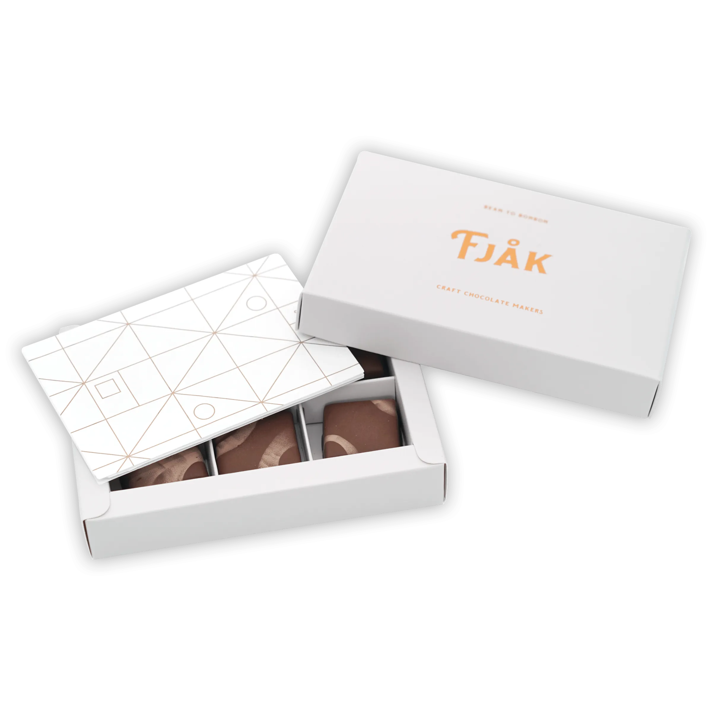 Fjåk Chocolate Coated Brown Cheese Caramels (6 pcs)