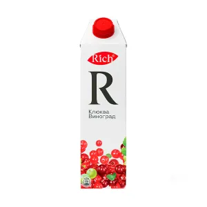 Fruit drink "Rich" from cranberries and grapes, 1L