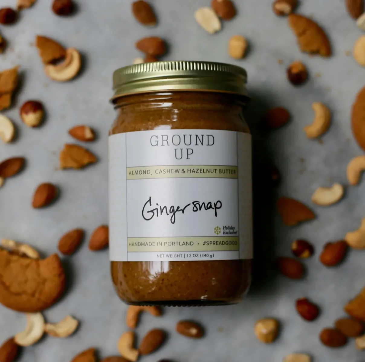 Ground Up Nut Butters 12oz | Eight Flavors | Peanut-Free | Dairy-Free | Gluten-Free