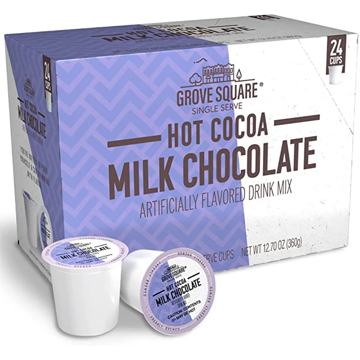 Grove Square Milk Chocolate Single Serve Hot Chocolate 24 Pack