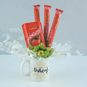 Happy Birthday Mug with Lindor Truffles