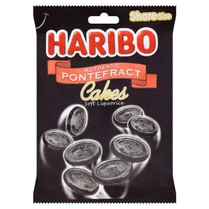 Haribo Authentic Pontefract Cakes Soft Liquorice Bag 160g