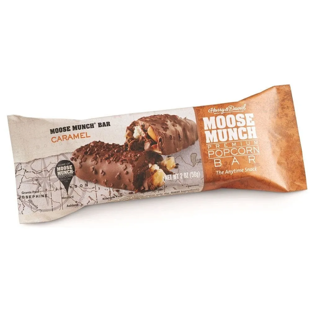 Harry & David Caramel Chocolate Moose Munch 2 Oz Bar 6ct Box