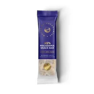 House of Macadamias Blueberry White Chocolate Macadamia Snackbar 40g