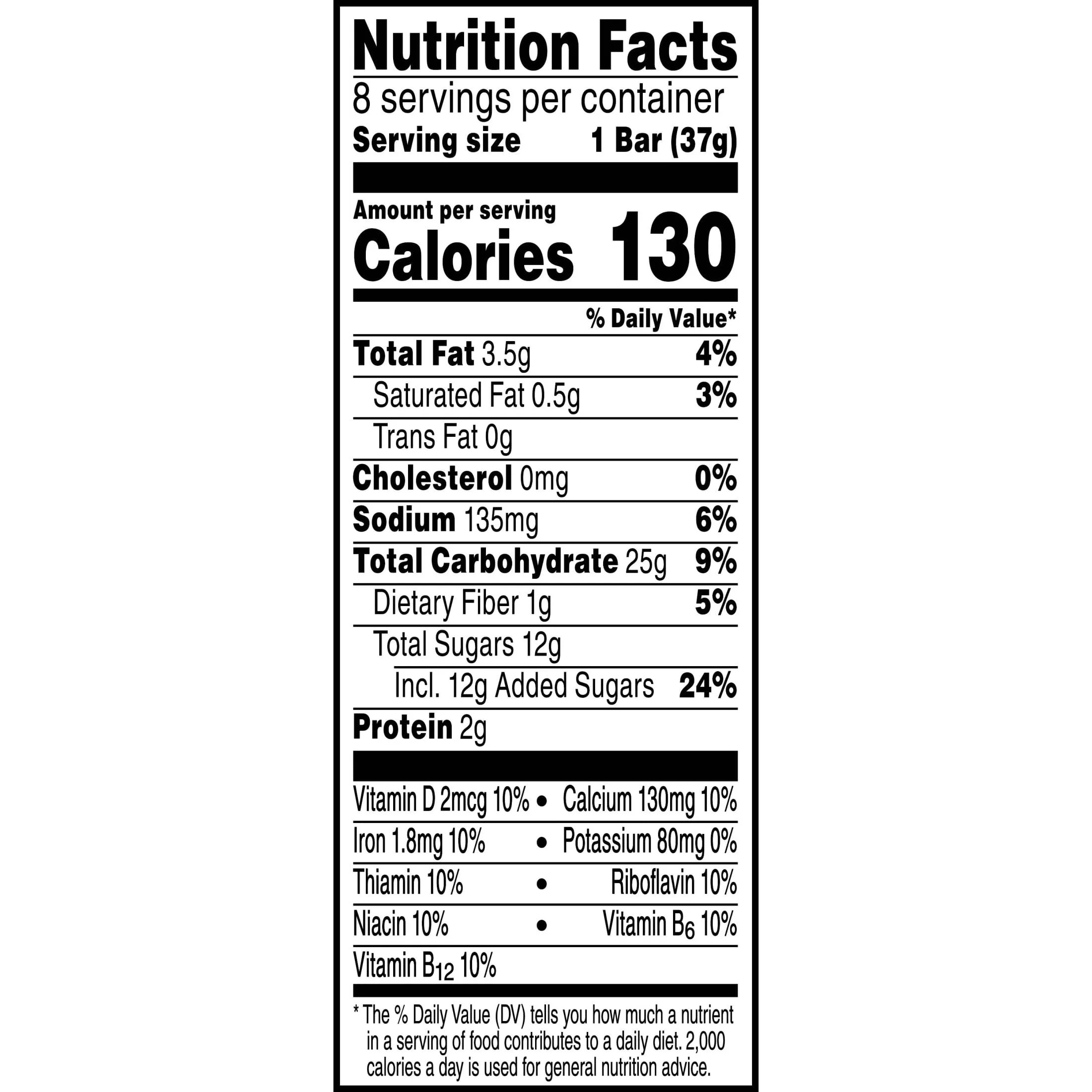 Kellogg's Nutri-Grain Strawberry Chewy Soft Baked Breakfast Bars, Ready-to-Eat, 10.4 oz, 8 Count