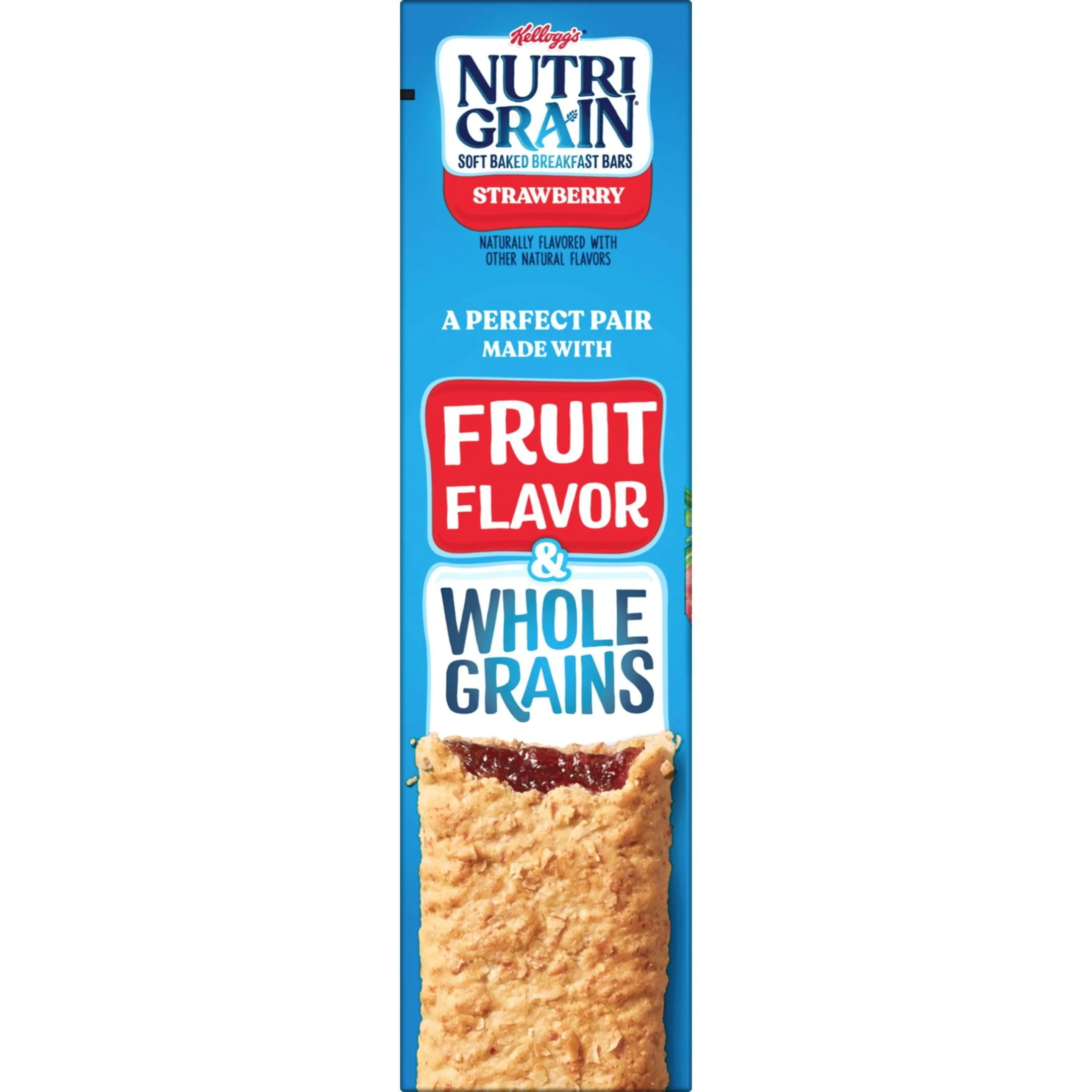 Kellogg's Nutri-Grain Strawberry Chewy Soft Baked Breakfast Bars, Ready-to-Eat, 10.4 oz, 8 Count