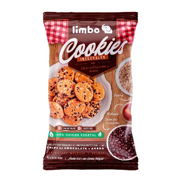 Limbo Mini Whole grain, Chocolate and Oath Cookies 160g/3.47lb