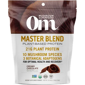 Master Blend Chocolate Protein 19.26 oz by Om Mushroom