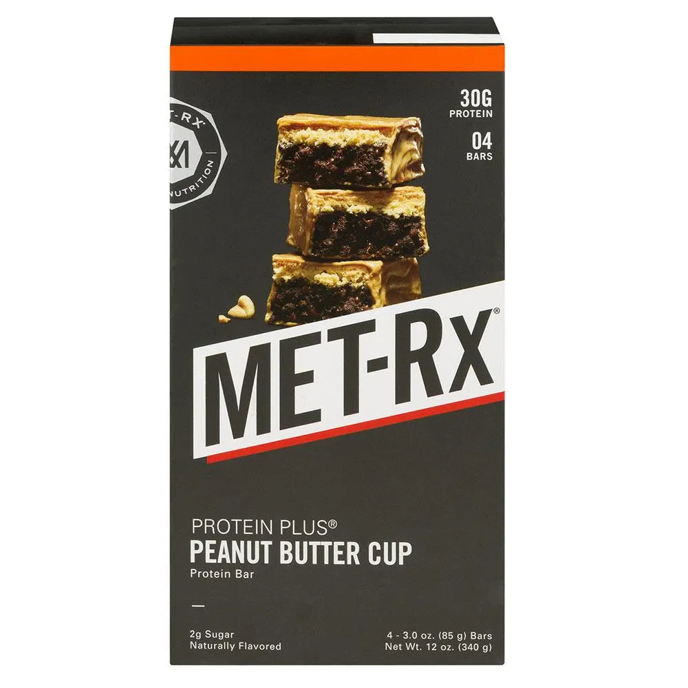 Met-Rx Protein Plus Bar Peanut Butter Cup 50g 4/Box