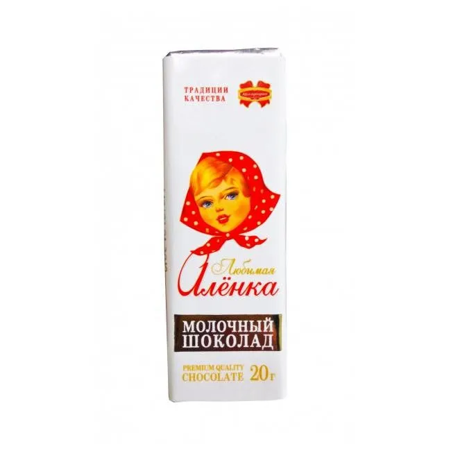 Milk chocolate Lyubimaya Alyonka 20g