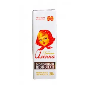 Milk chocolate Lyubimaya Alyonka 20g