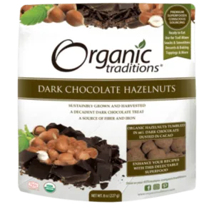 Organic Dark Chocolate Covered Hazelnuts