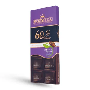 PARMIDA 60% COCOA DARK CHOCOLATE BARS 80G