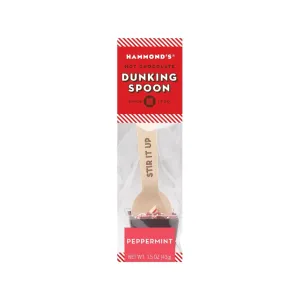 Peppermint Dark Chocolate Dunking Spoon