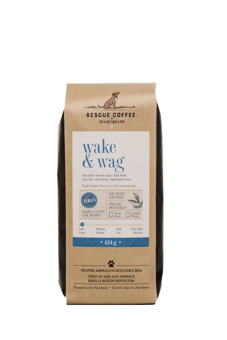 Rescue Coffee Co. Wake & Wag (Light Roast) Ground Coffee