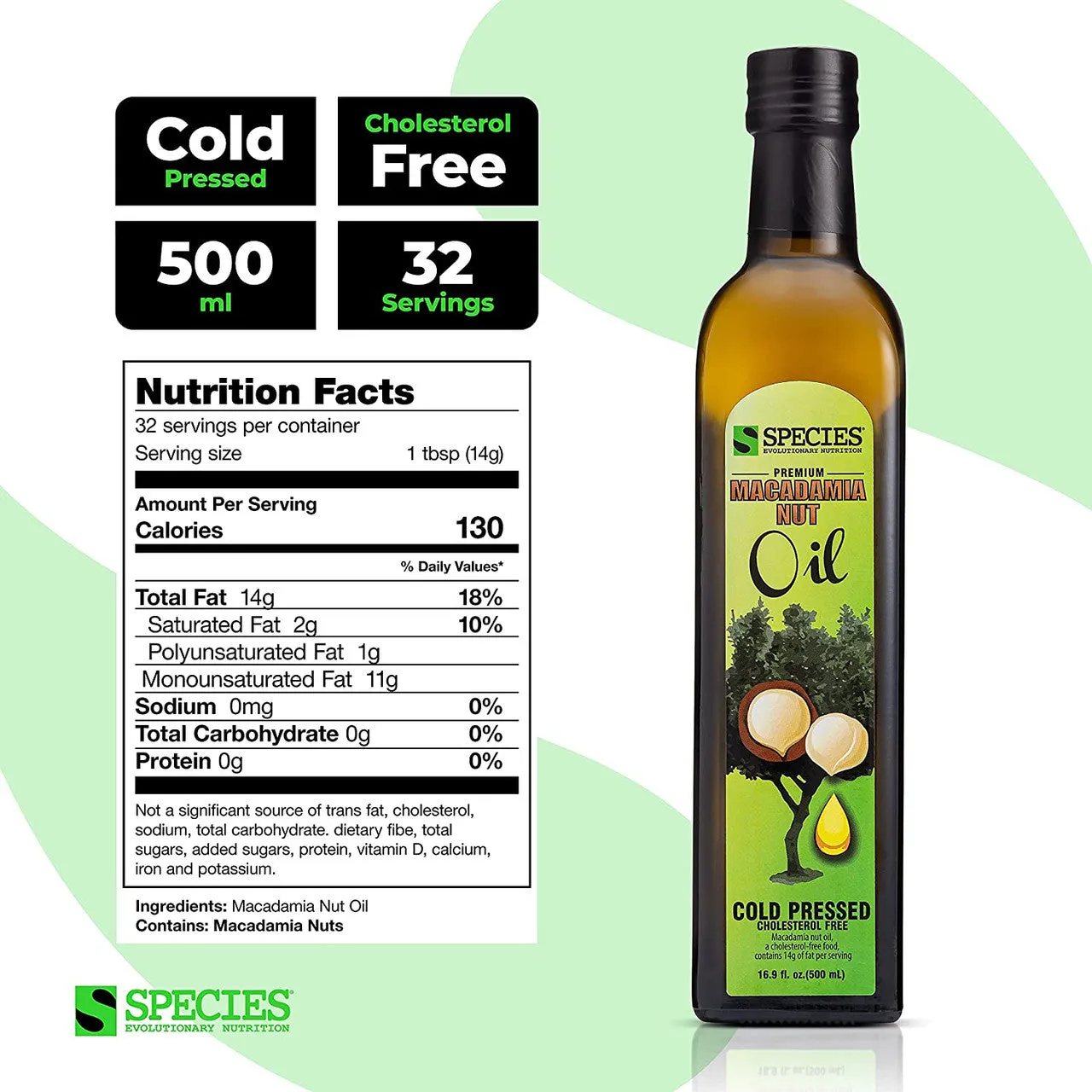 Species Nutrition Macadamia Nut Oil