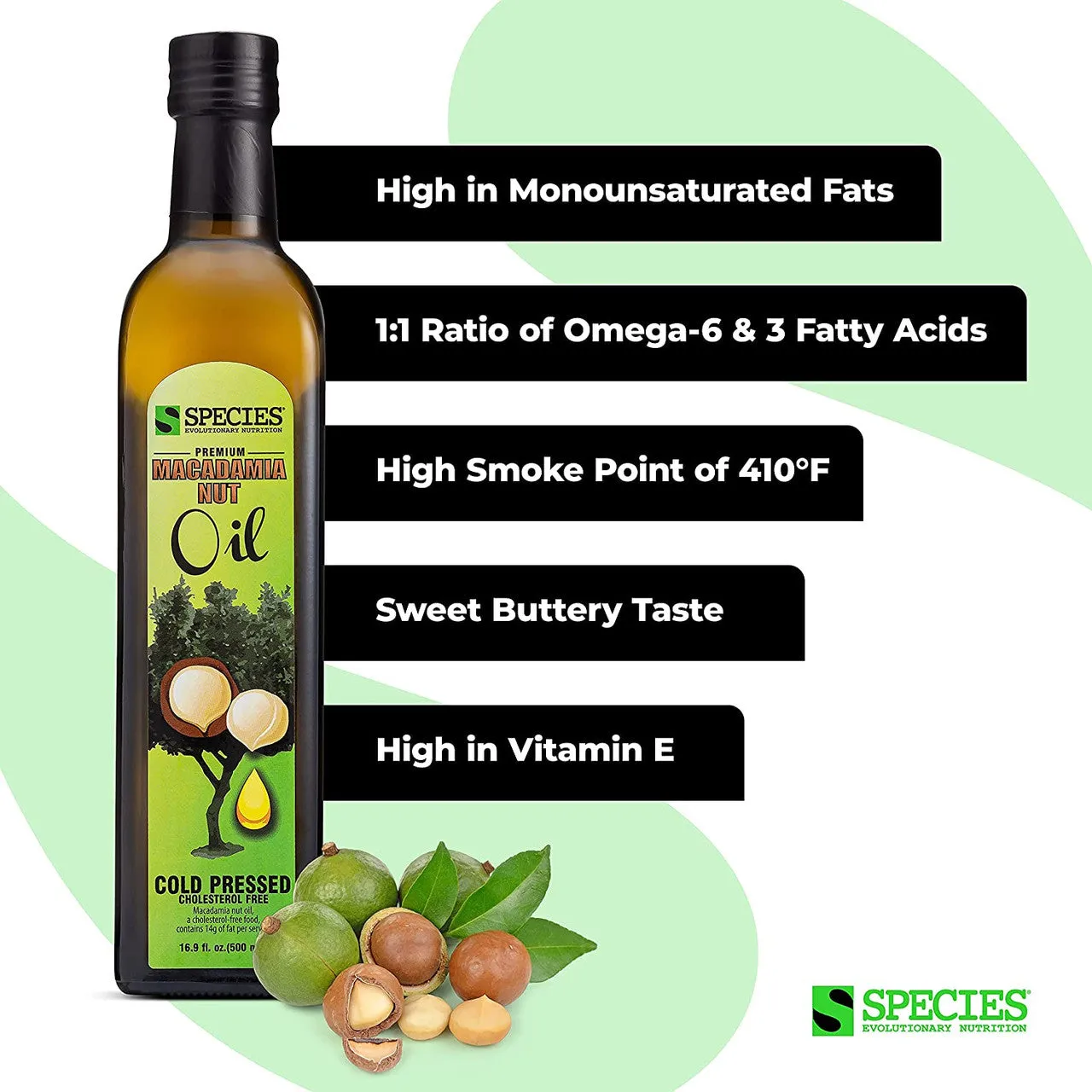 Species Nutrition Macadamia Nut Oil