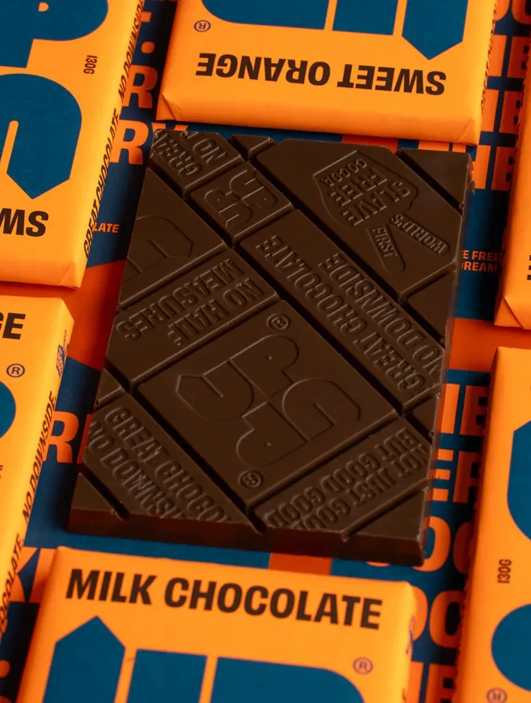 Sweet Orange Milk Chocolate Bar 130g