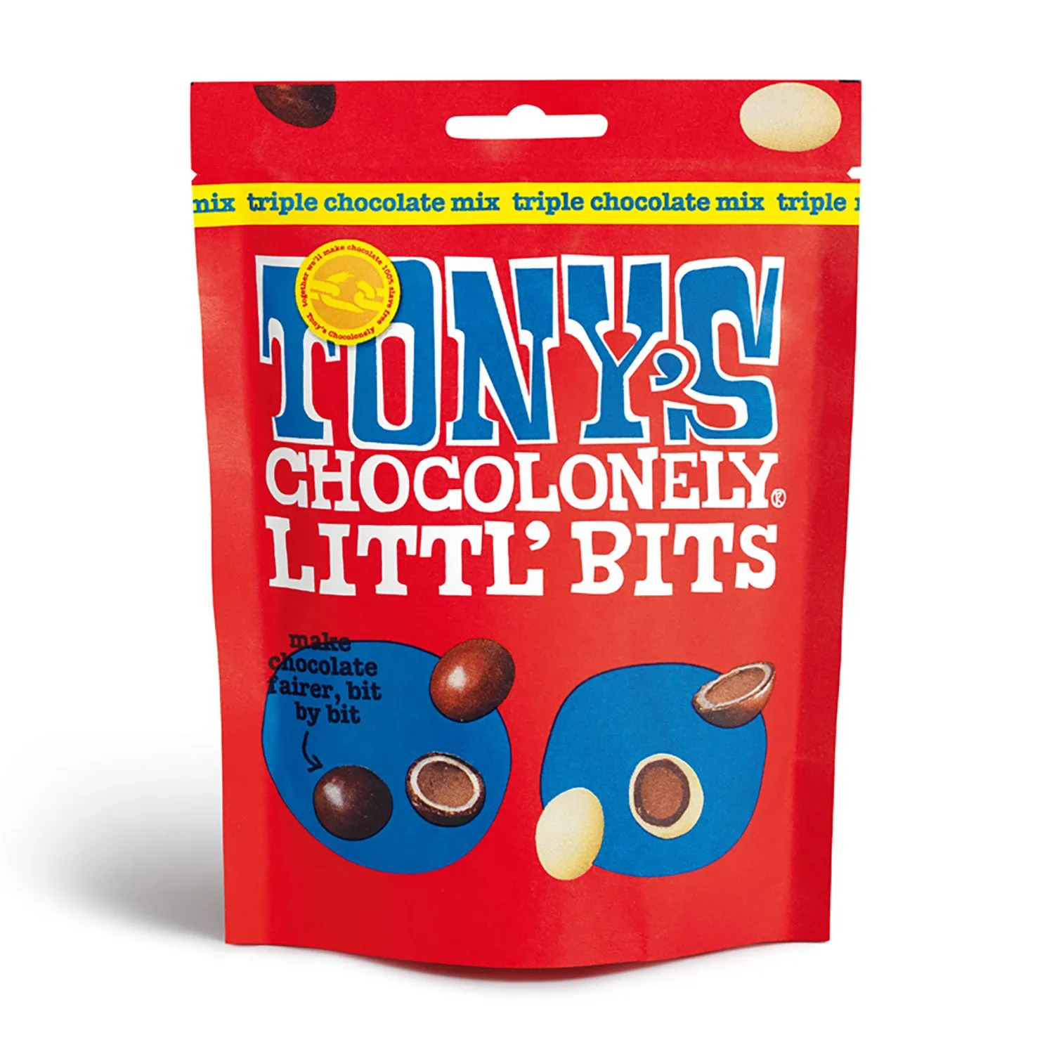 Tony's Chocolonely Littl' Bits Triple Chocolate Mix - 100g