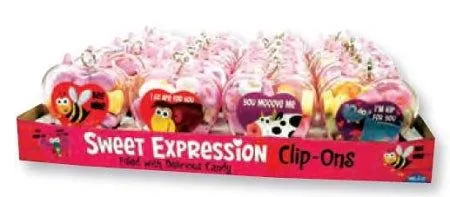 Valentines Sweet Expressions Clip Ons