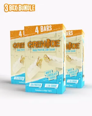 White Chocolate Cookie Protein Bar (x12 bars) - 4 pack bundle